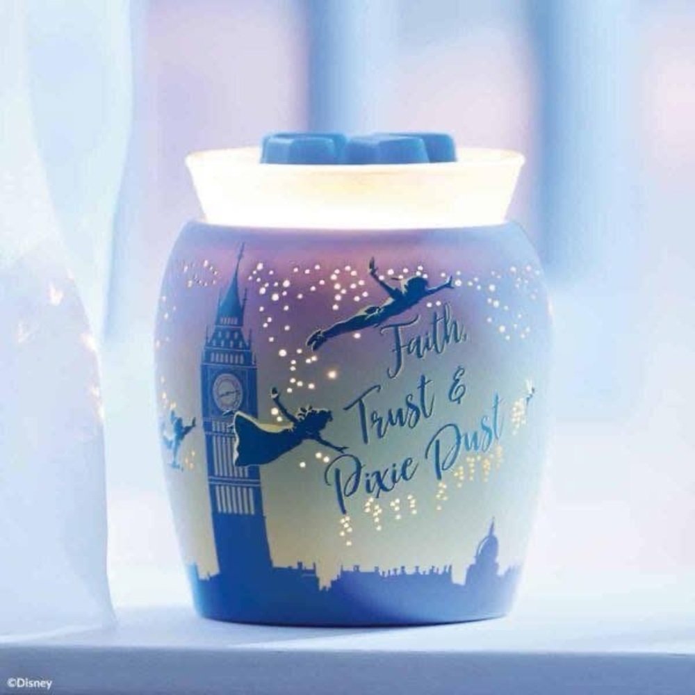 Scentsy Disney Tinker Bell Wax Warmer - Blue and White